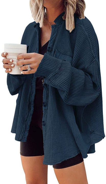 Charlina | Cozy Waffle Shacket