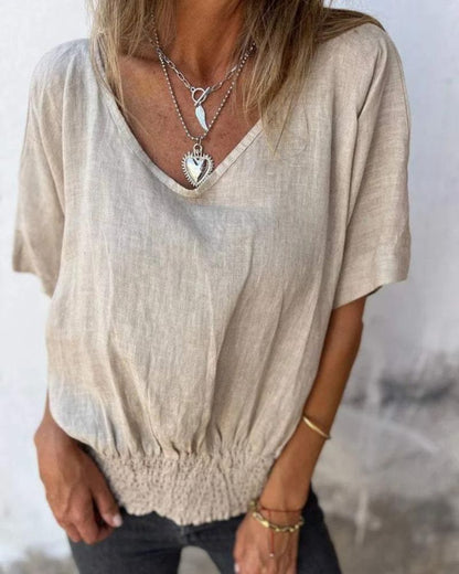 Ramia | Seaside V-Neck Tee