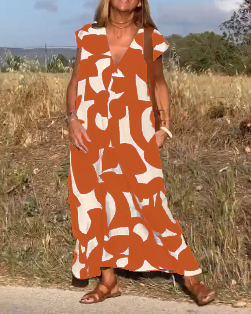 Nola | Elegant Print Dress