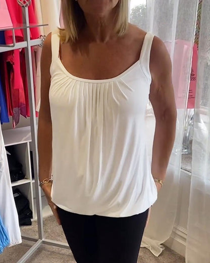 Vangie | Graceful Pleated Top