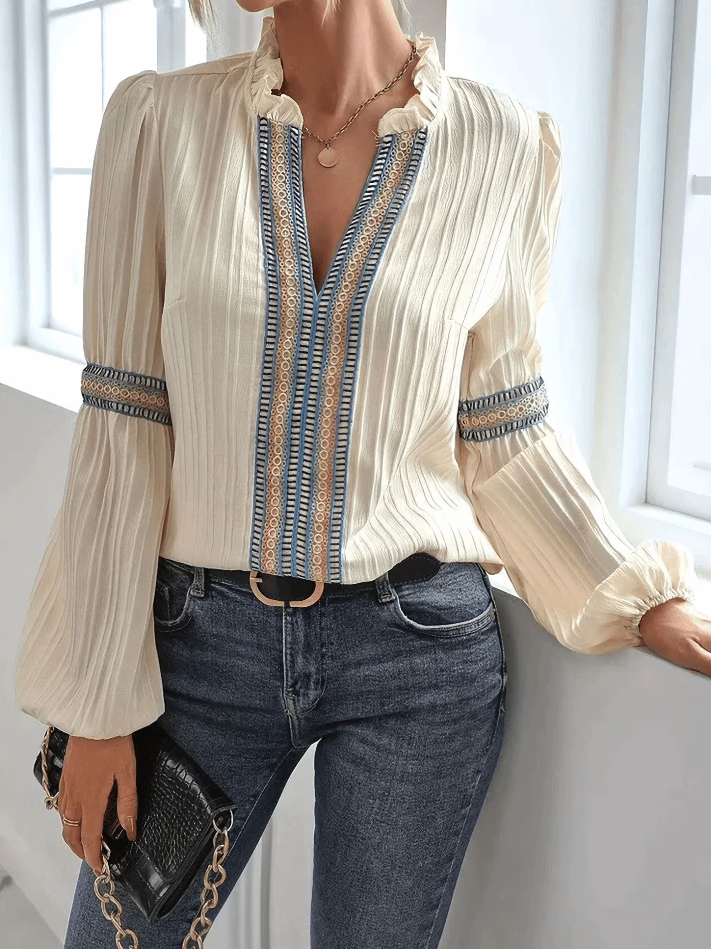 Rachel | Delicate Lace Blouse