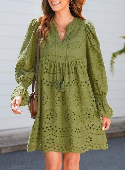 Carmela | Lace Ruffle Midi