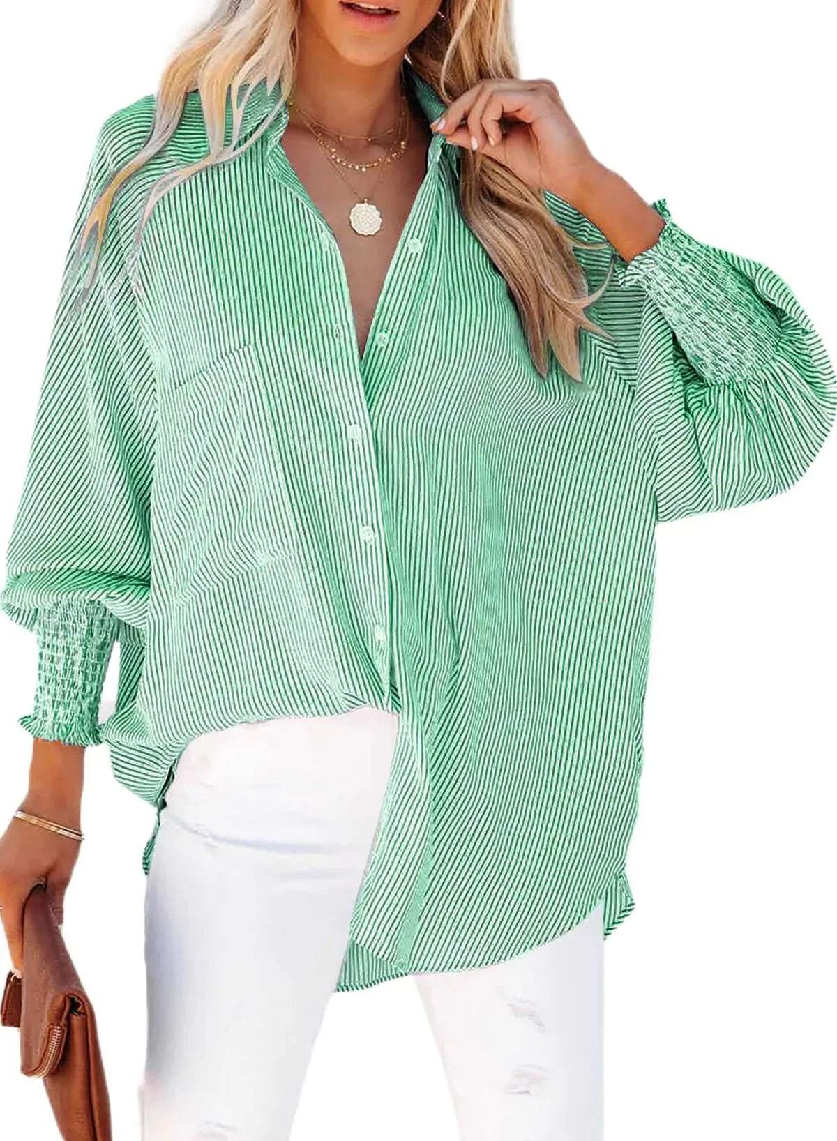 Jillian | Elegant Striped Shirt