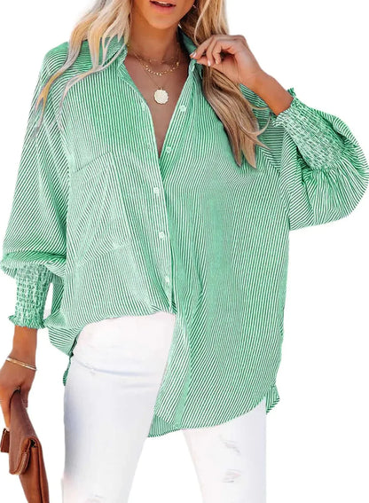 Jillian | Elegant Striped Shirt