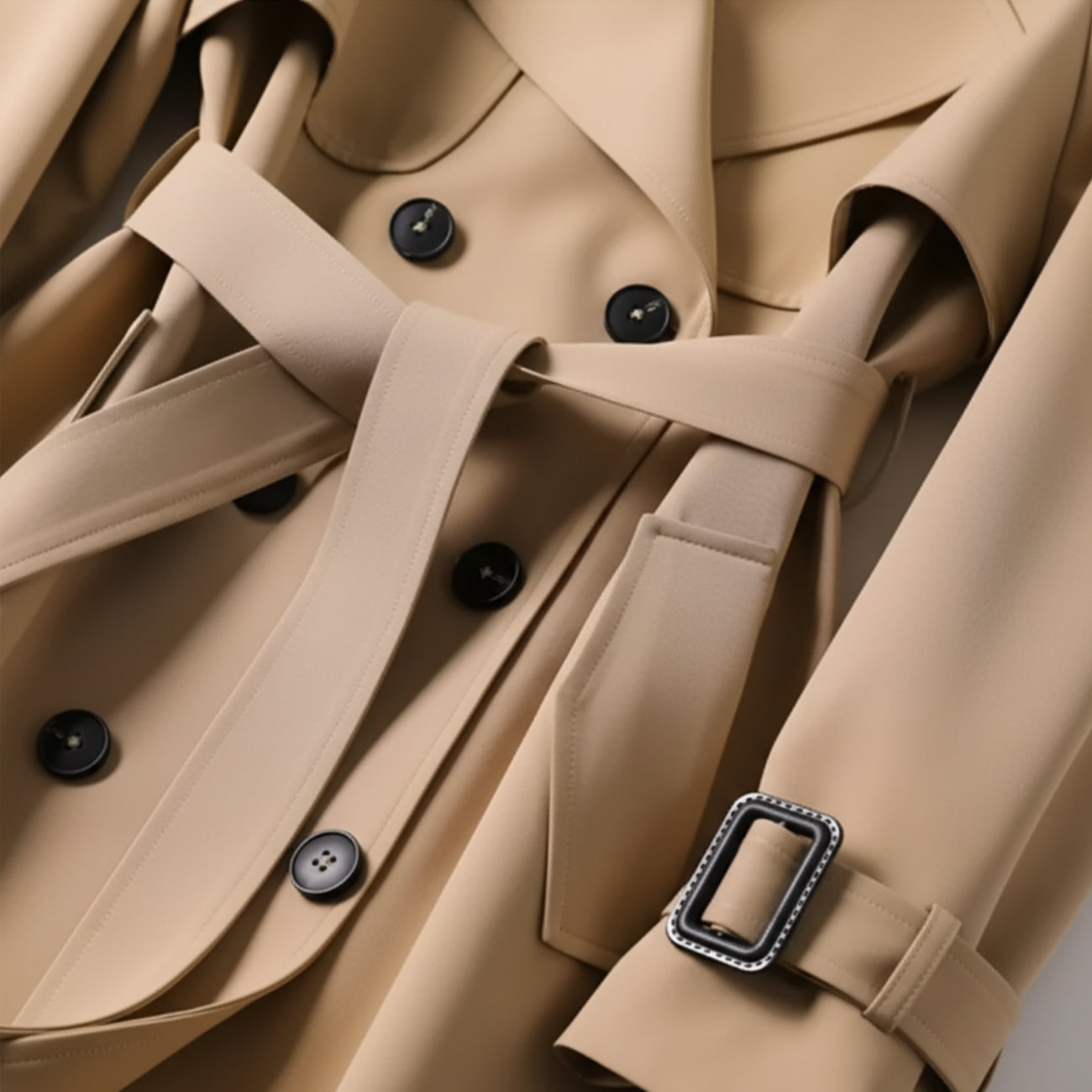 BESTSELLER SALE ENDS IN 24 HOURS! Victoria | Women’s Double-Breasted Belted Premium Trench Coat (Final Stock)