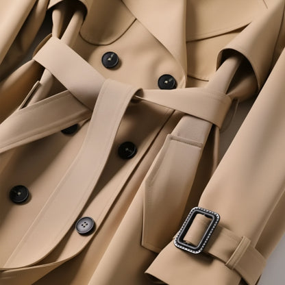 BESTSELLER SALE ENDS IN 24 HOURS! Victoria | Women’s Double-Breasted Belted Premium Trench Coat (Final Stock)