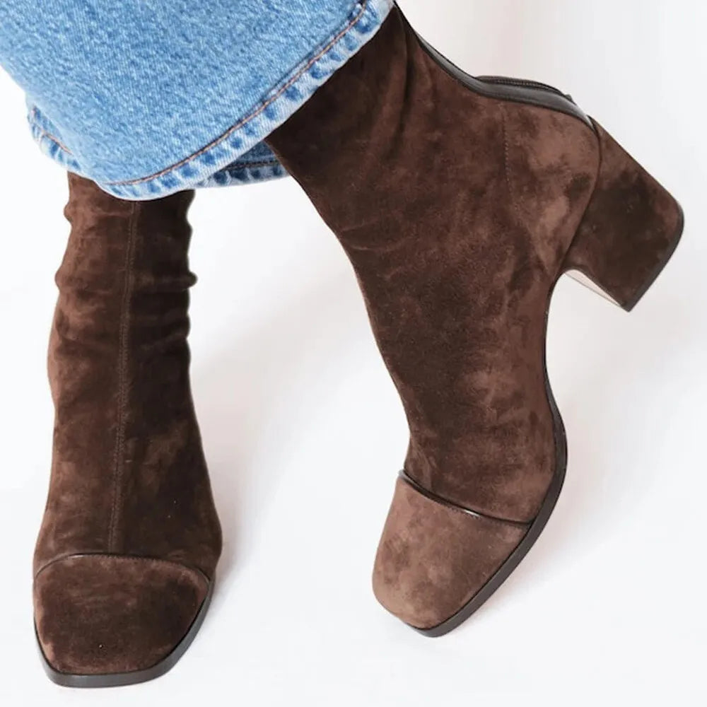 BESTSELLER SALE ENDS IN 24 HOURS!  Victoria | Square toe heeled boots