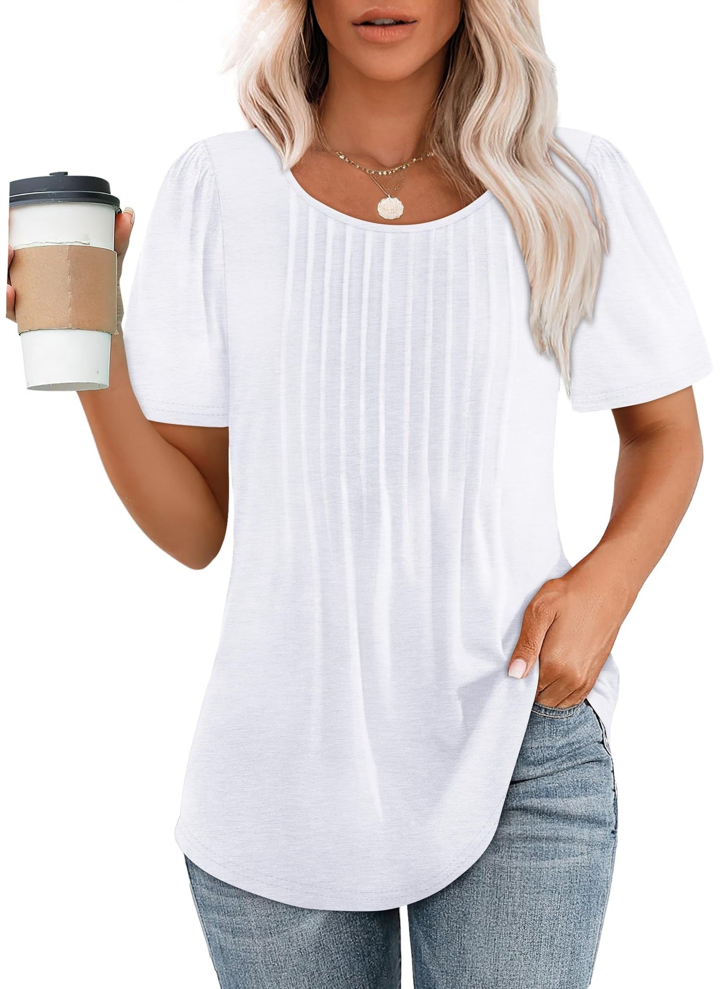 Amelie | Elegant Pleated Top