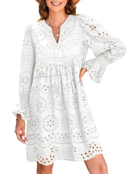 Carmela | Lace Ruffle Midi