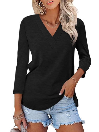 Mika | Classic V-Neck Tee