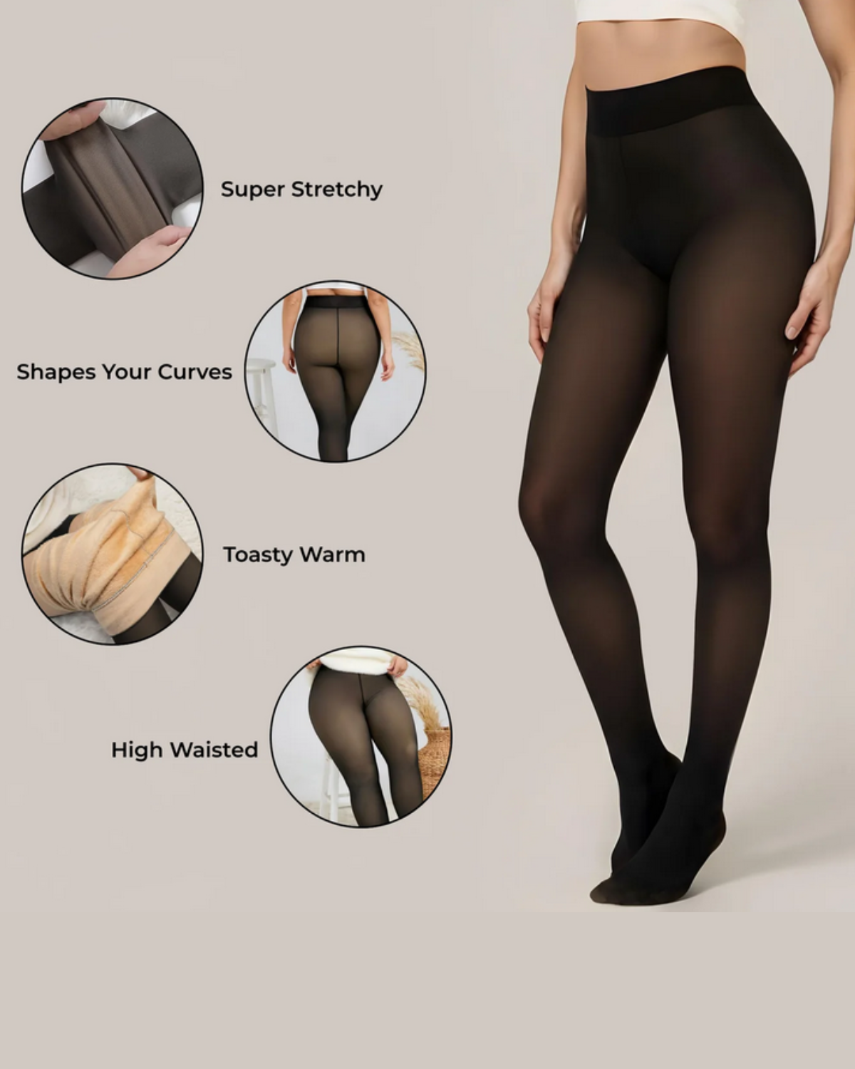 BESTSELLER SALE ENDS IN 24 HOURS!  Premium Cozy Fluffy Fall & Winter Fleece-Lined Leggings (Final Stock)