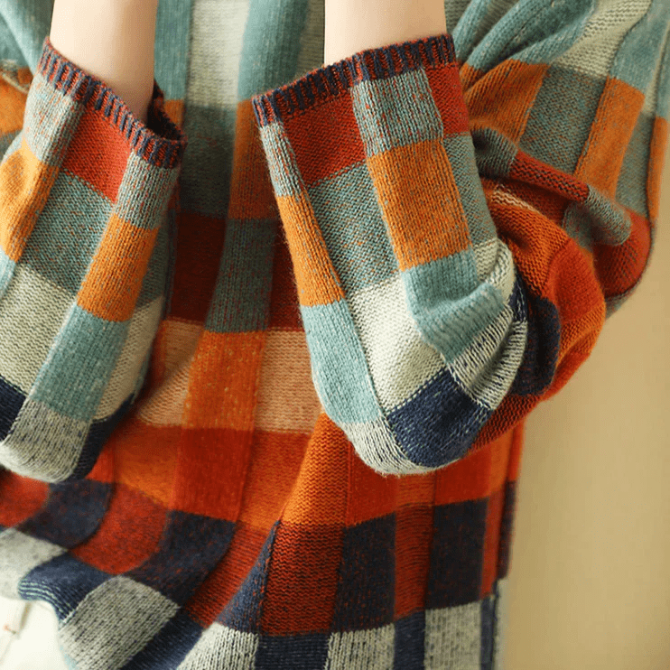 Amelie Vintage Patchwork Sweater