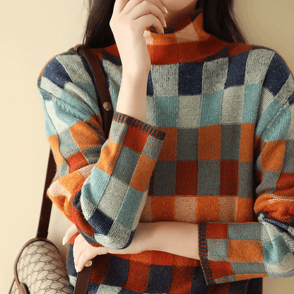 Amelie Vintage Patchwork Sweater