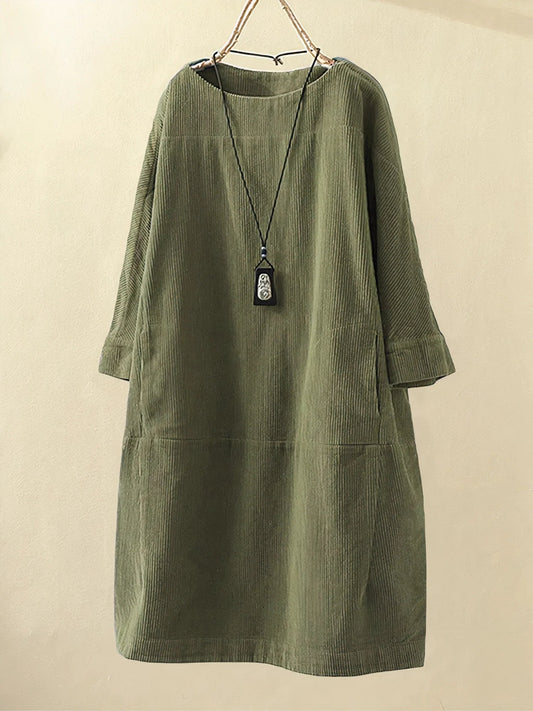 Ellie | Corduroy Tunic Dress