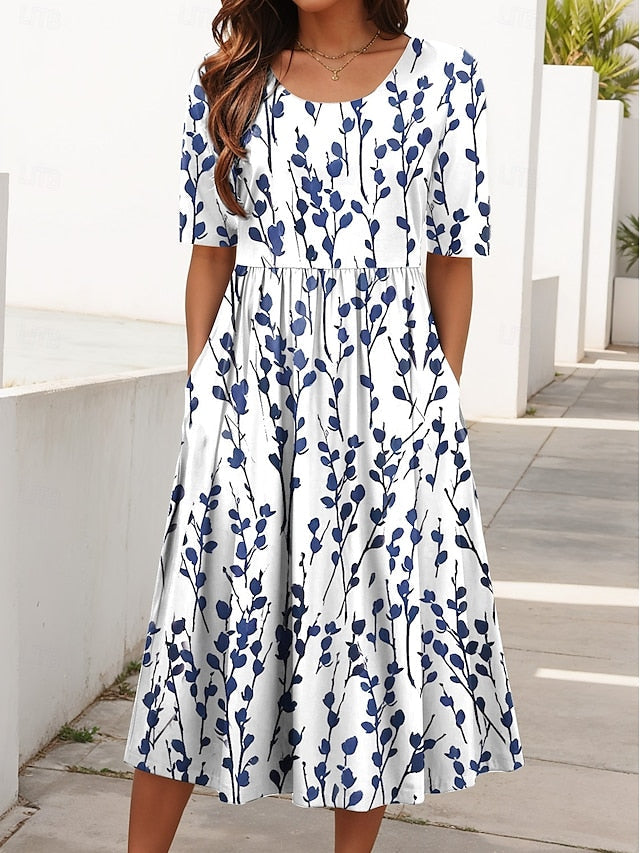 Blue Floral / 3XL