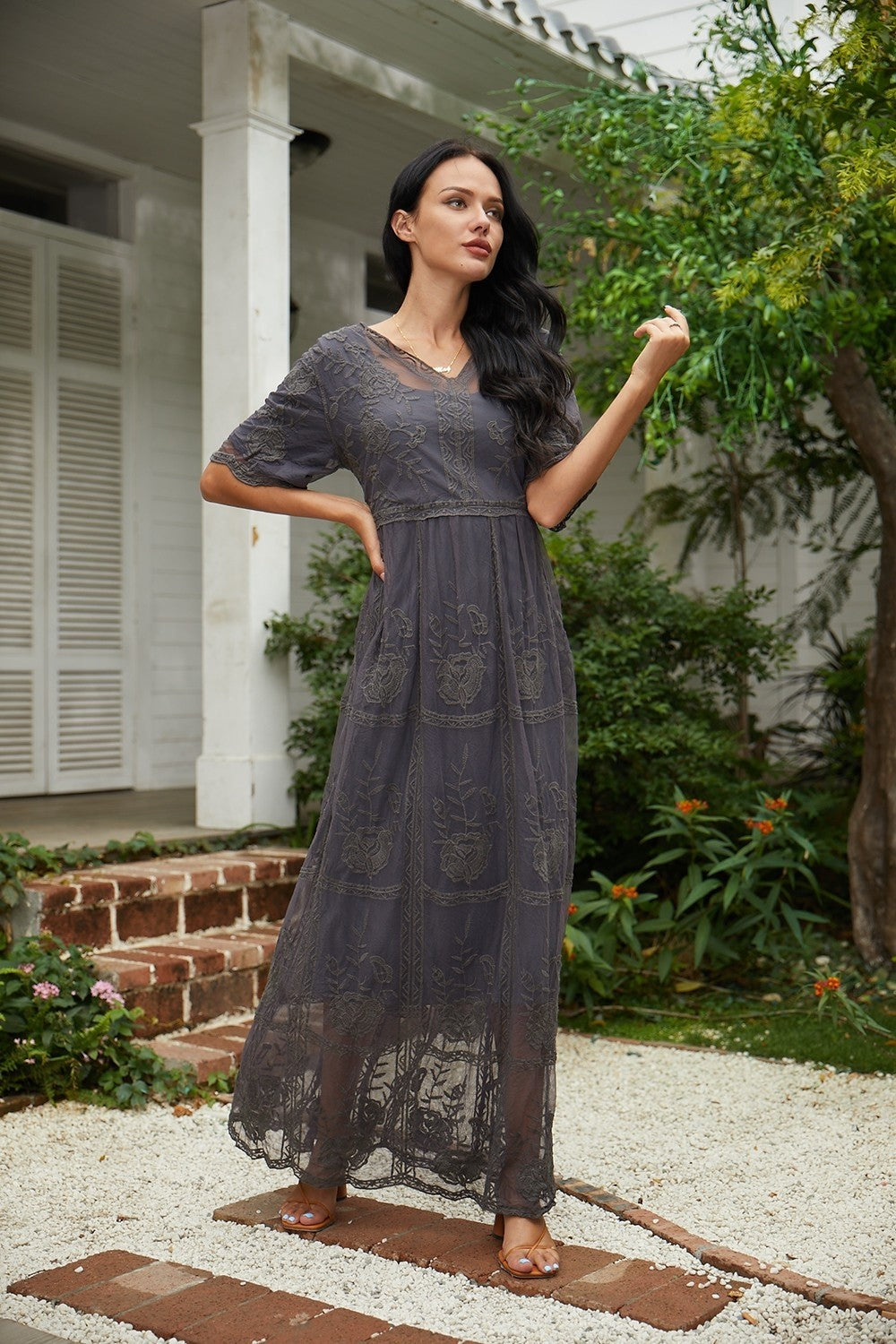 Clarita | Elegant Bloom Maxi
