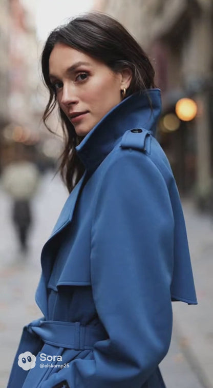 BESTSELLER SALE ENDS IN 24 HOURS! Victoria | Women’s Double-Breasted Belted Premium Trench Coat (Final Stock)